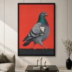 Urban Pigeon Pop Art Canvas Wall Art