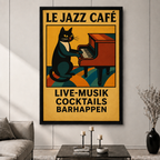 模板1 - Le Jazz Café复古海报