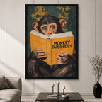 Monkey Business Oil Painting Canvas Art