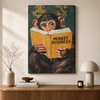 Monkey Business Oil Painting Canvas Art