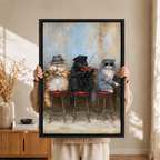 Jazz Cats Musicians Canvas Wall Art