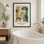 Matisse Cat Reading Newspaper Framed Canvas Wall Art