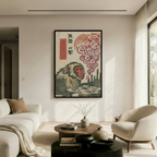 Japanese Snow Monkey Hot Spring Canvas Art