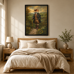 Dapper Fox Gentleman Oil Painting Canvas Art