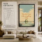 Inspirational Retro Frog Pond Canvas Wall Art