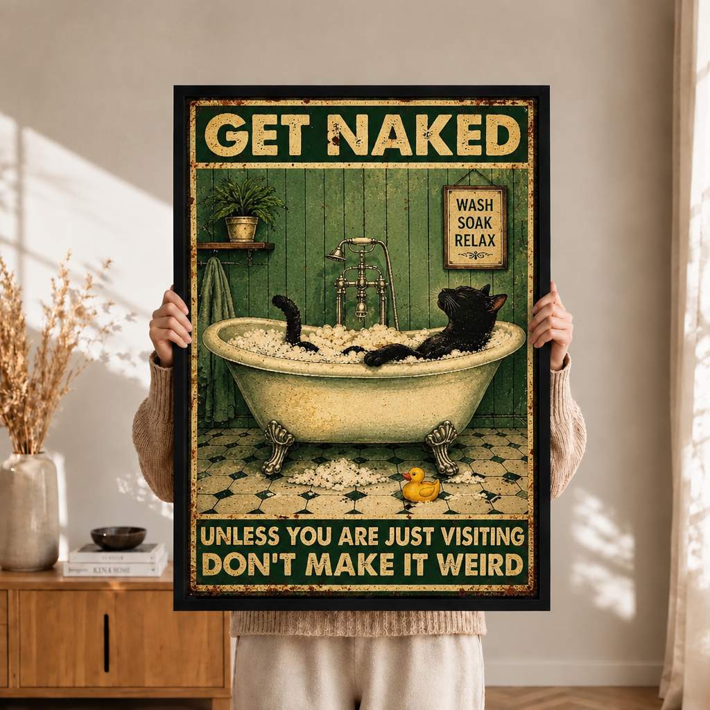 模板3 - Get Naked黑猫浴室