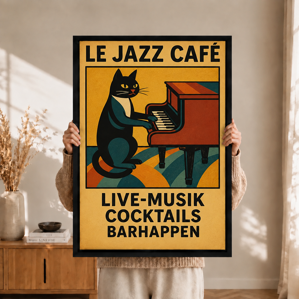 模板3 - Le Jazz Café复古海报