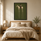 Long Legs Cowboy Horse Canvas Art