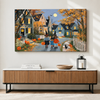 Halloween Trick-or-Treat Impressionist Canvas Art