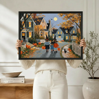 Halloween Trick-or-Treat Impressionist Canvas Art