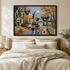 Halloween Trick-or-Treat Impressionist Canvas Art