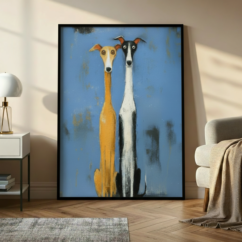 主图6 - 灵缇犬画作