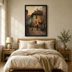 Vintage European Alley Canvas Wall Art