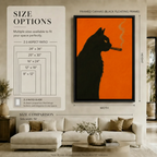 Pop Art Black Cat Cigar Bold Canvas Print