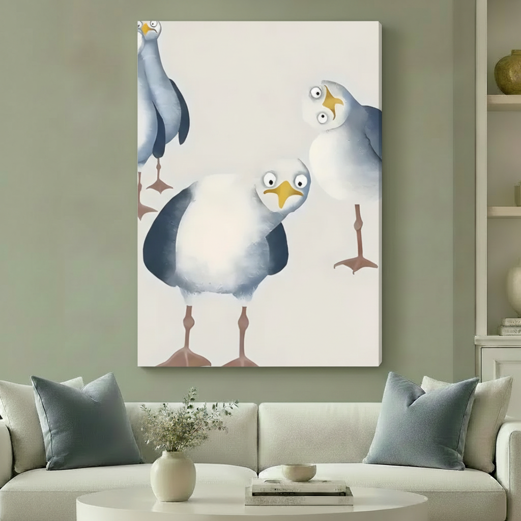 图一严格替换海鸥画作