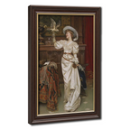 Victorian Falconer Lady Classic Oil Canvas Art