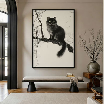 Black Cat Sketch - Entryway