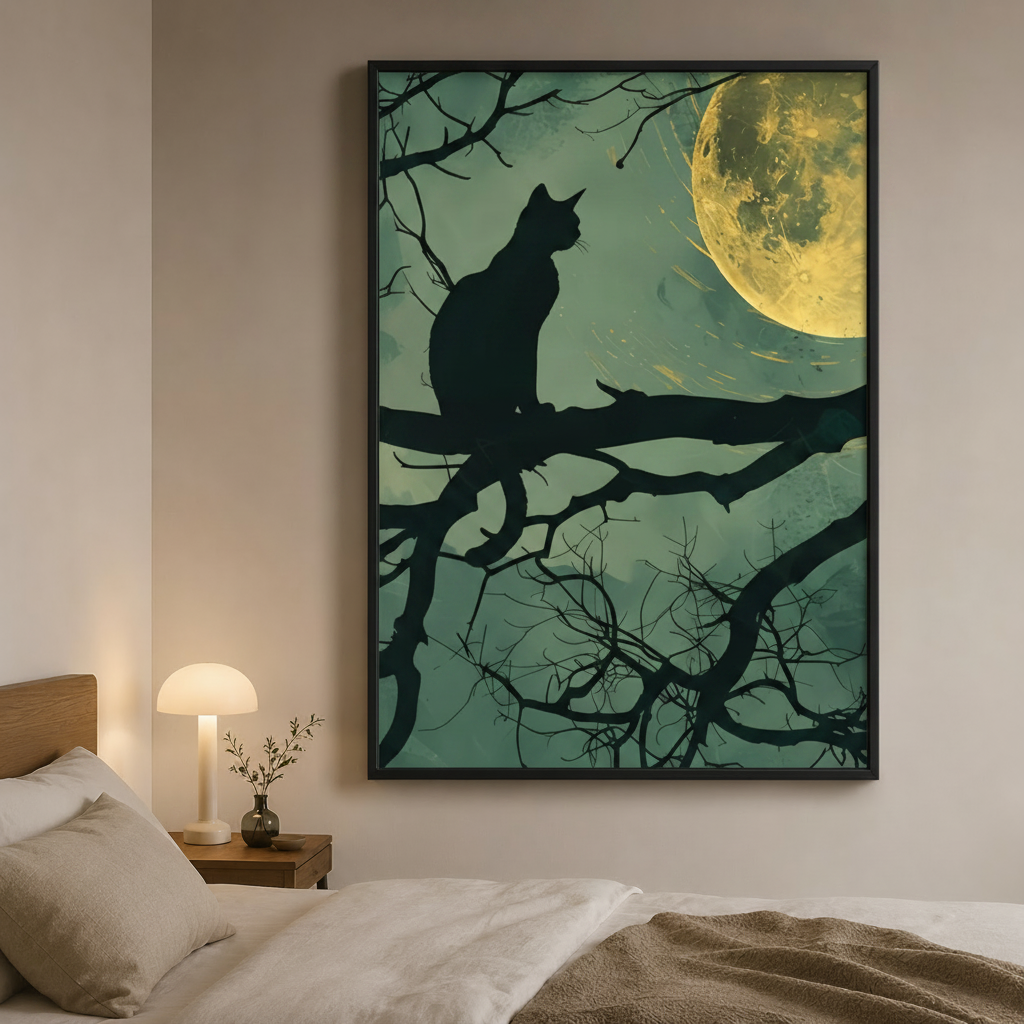 Cat Moon - Bedroom Square