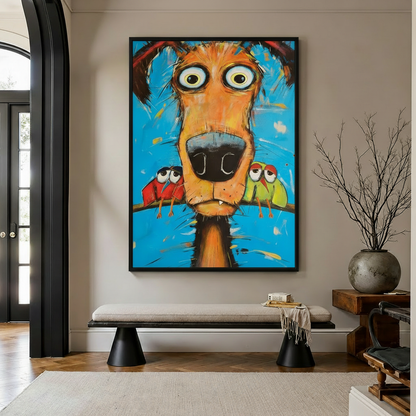 Crazy Dog in Entryway - Version A