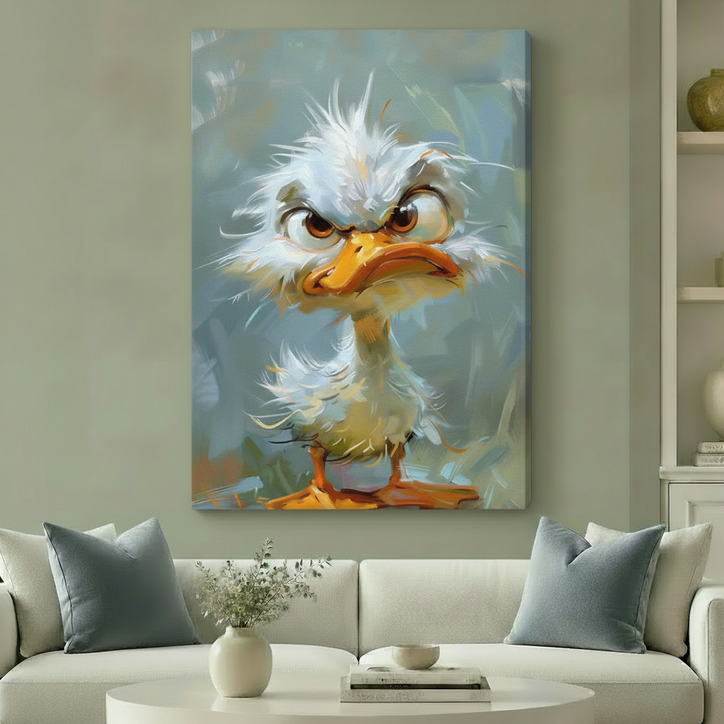 Duck canvas living room