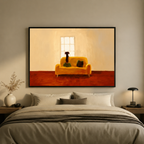 Dachshund Window Dreamer Canvas Wall Art