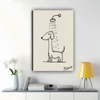 Picasso Dachshund - Room Canvas Mockup