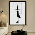 Witch Art in Living Room
