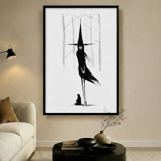 Witch Art in Living Room